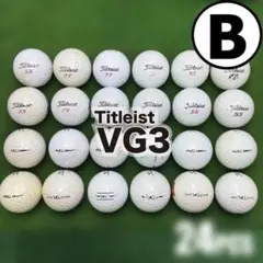【B07】Titleist VG3 白 年式混合 ロストボール 24球のサムネイル