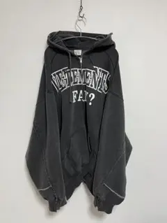 vetements 23ss 再構築 FAN ジップパーカー - メルカリ