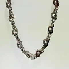 【送料込み】ブレスレット メッキ？ シルバー？ ハート イミテーション 銀