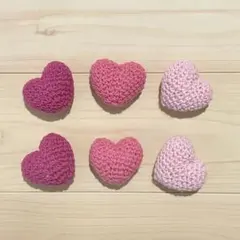 ハートのあみぐるみ♡6個セット - メルカリ