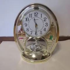 CITIZEN ゴールド オーバル型 置時計