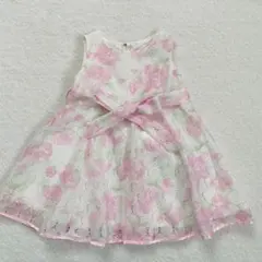 メゾピアノ ワンピース 花柄 女の子 結婚式 フォーマルドレス ピンク　90のサムネイル