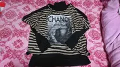 重ね着Tシャツハイネック長袖セット