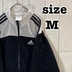 アディダス トラックジャケット ブラック 万国旗タグ 90s 古着