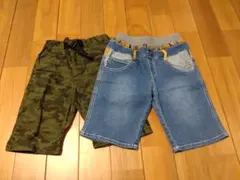 2枚セット売り ハーフパンツ 130cm