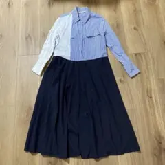ZARA ザラ　ストライプシャツワンピース