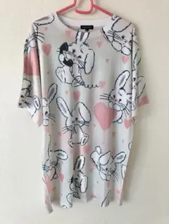 milkboy ミルクボーイ Bunny play うさぎ Tシャツ ベージュのサムネイル