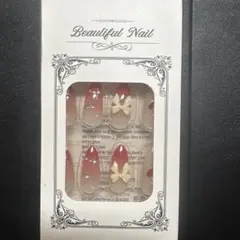 ネイルチップ レッド リボンのサムネイル