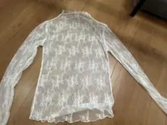 シースルー　レース長袖シャツ