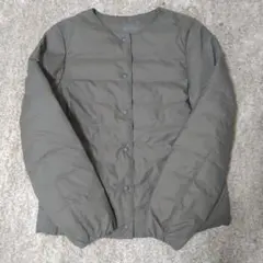 無印良品　軽量ダウンポケッタブルノーカラージャケット