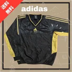 adidas キッズシャカシャカジャンパー黒/金 150