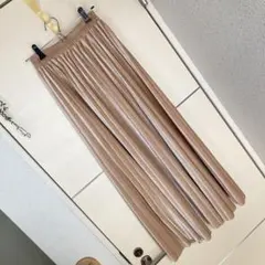 お値下げ。ベロア　プリーツスカート