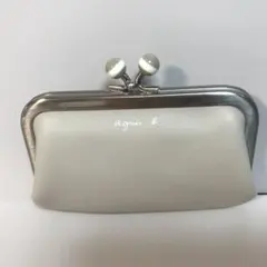 agnes b. がま口コインケース ベージュのサムネイル