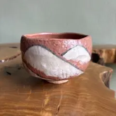 赤楽茶碗 宗楽作 楽焼 抹茶碗