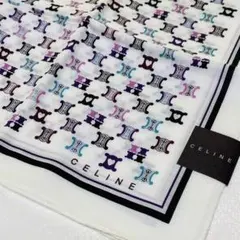 CELINEセリーヌ（大判ハンカチ）カラフルマカダム総柄デザイン【未使用品】
