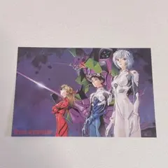 エヴァンゲリオン 限定 レトロ ポストカード シンジ レイ アスカ