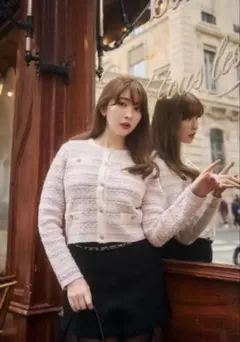herlipto Bristol Tweed Knit Cardigan M - メルカリ