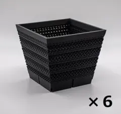 4号鉢高さ6.5cm2個セットジャイロイド鉢3Dプリンター鉢PB-1206-GR