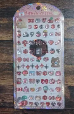 正規品 クラックス うるちゅるぷちシール 赤 レッド ボンボンシール