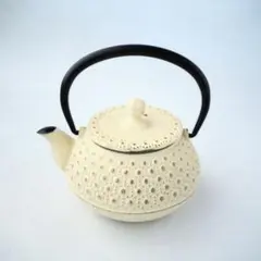 南部鉄器】岩鋳 鉄瓶 ホワイト おしゃれ モダン 茶器 16cm - メルカリ