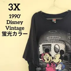 1990年代 Disneyビンテージミッキーミッキー蛍光ピンク シャンデリア3X