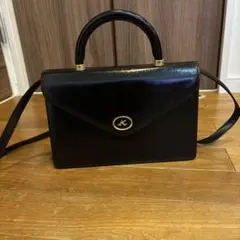 キタムラ　ハンドバッグ　ショルダー　取り外し　黒