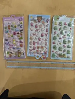 3Dキャラクターシールセット 3枚