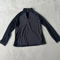 ミズノ ブレスサーモ ハーフジップ 長袖 XL 黒