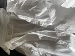 無印ホワイト 長袖シャツ