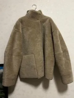 ⭐︎未使用品⭐︎【TODAYFUL】 スタンドカラーボアジャケット ベージュ タグ付