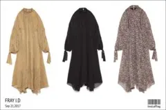 FRAY I.D パフスリーブロングワンピース