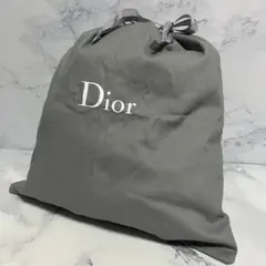 B993【新品未使用】Dior★巾着ポーチ グレー キャンバス