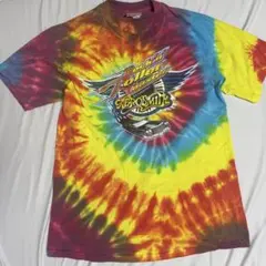M ディズニー　ロッケンローラー　コースター　エアロスミス　タイダイ　Tシャツのサムネイル