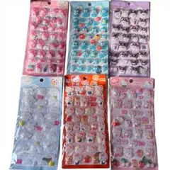 サンリオシール ぷくぷく6枚セット 3D ボンボンドロップシール 風