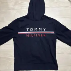 TOMMY HILFIGER ネイビー フード付きパーカー L