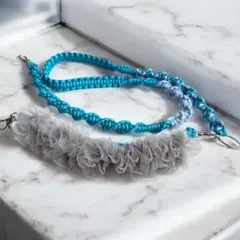 カラー変更可能　ジュビリーブルー　 スマホショルダーストラップ　2way