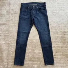 H&M スリムフィット デニム 33/32 ダークブルー