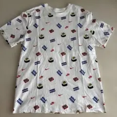 NIKE Tシャツ Lサイズ ホワイト 総柄　キンパ