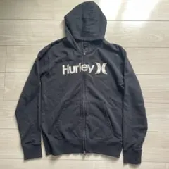 Hurley 黒 ジップアップフーディ　パーカー M