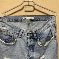 ZARA メンズ ダメージ ジーンズ
