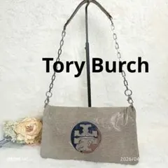 【Tory Burch】パイソン型押レザー クランチ＆ショルダー2wayバック
