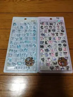ボンボンドロップシール もじ 시나모롤 쿠로미
