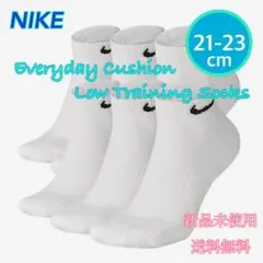 ナイキ エブリデイ クッションドソックス 6足 21-23センチ 新品 ホワイト