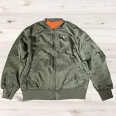 【希少】NIKE リバーシブル MA-1 ボンバージャケット ビッグスウッシュ