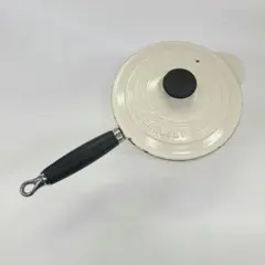 LE CREUSET 片手鍋 ホワイト 18cm 1.8L　蓋付きのサムネイル