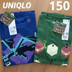 150☆UNIQLOマインクラフト半袖tシャツ　2枚