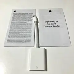Apple純正 lightning to SD camera reader