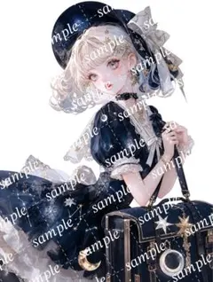 No.485＊オリジナル人物ステッカー 5枚