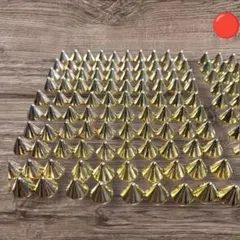 CCB素材 ゴールド コーンスタッズ 200個 手芸 DIY クラフト パンク