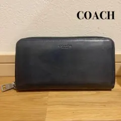 コーチ COACH アコーディオンウォレット 長財布 ブラック レザー